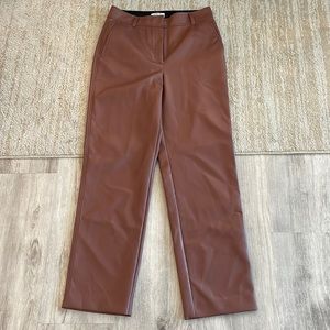Aritzia Babaton command leather pants. Patina brown, size 8.